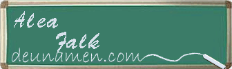 Alea Falk Visitenkarte